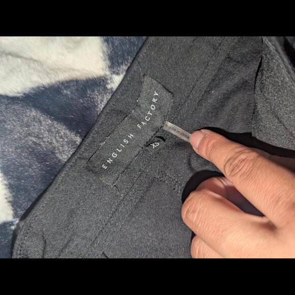 English Factory Black High Wasted Skort With Zipper Detail - Picture 4 of 4